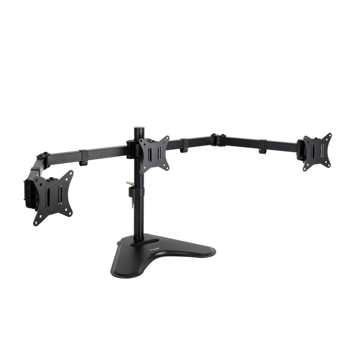Tooq Soporte Mesa Pantalla - Giro 180º - Inclinable - 3 Brazos 17-27  - Negro