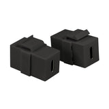 Usb 3.1 Gen2 Type-C Keystone Coupler, C F To Usb-C F, Pd, Negro