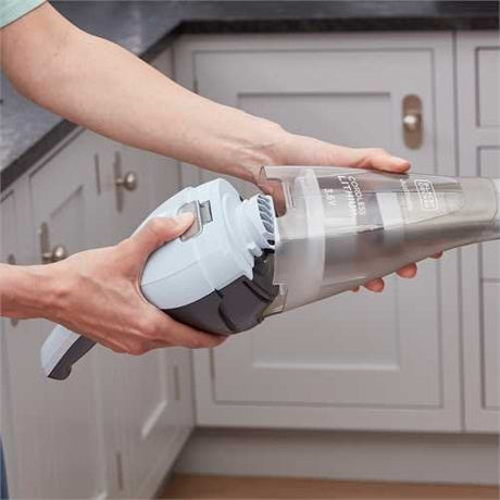 EAN 5035048698051 - Black & Decker NVC215W aspiradora de mano Azul, Gris Sin bolsa imagen 10
