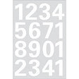 EAN 4008705041706 - HERMA Numbers 25mm 0-9 weatherproof film white 1 sheet símbolo autoadhesivo imagen 1