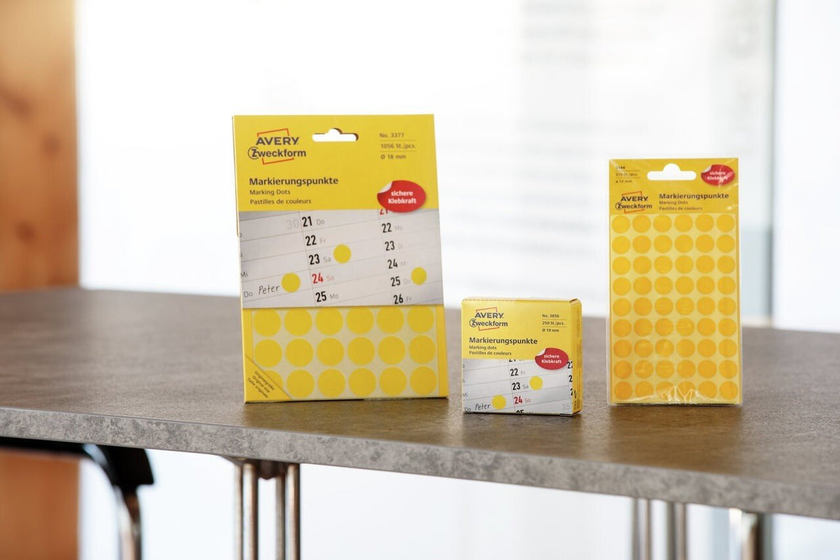 Avery Zweckform Klebepunkte Ø 10,0 Mm Amarillo