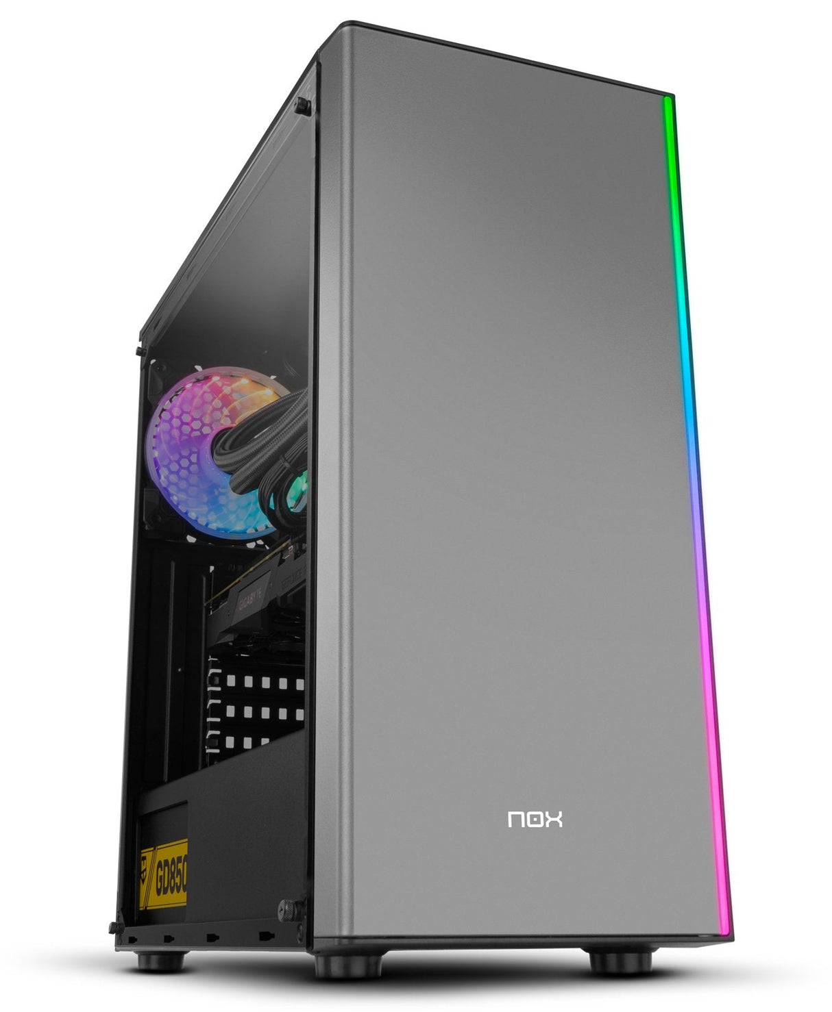 Caja Pc Nox Atx Hummer Infinity Omega 1xusb3.0 2xusb2.0 Negro Rgb