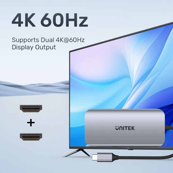 EAN 4894160052254 - UNITEK D1122A01 hub de interfaz 2 x USB 3.2 Gen 2 (3.1 Gen 2) Type-C 1000 Mbit/s Gris imagen 4