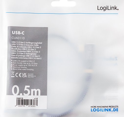 Kabel Usb3.2 Gen1 Typec Do Usb-C/F, Pd, 2m