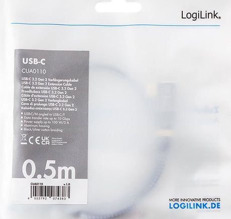 EAN 4052792074406 - LogiLink CUA0112 cable USB USB 3.2 Gen 1 (3.1 Gen 1) 2 m USB C Negro, Gris imagen 4