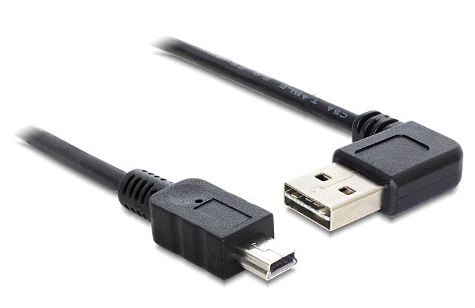 Delock Cable Easy Usb 2.0-A 90g Gewinkelt > Mini Usb 5 Pin Stecker Stecker 2 M