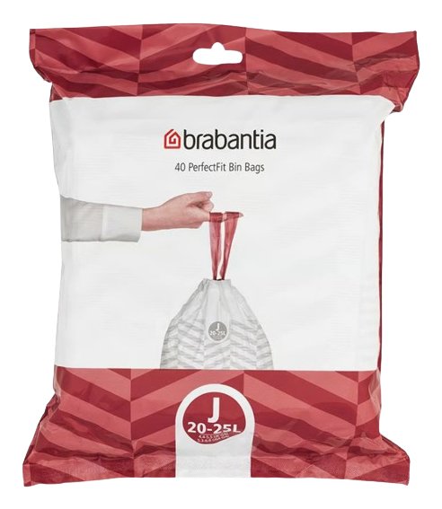 Bolsa De Basura Brabantia Perfectfit Tipo J 20-25 L, 40 Bolsas