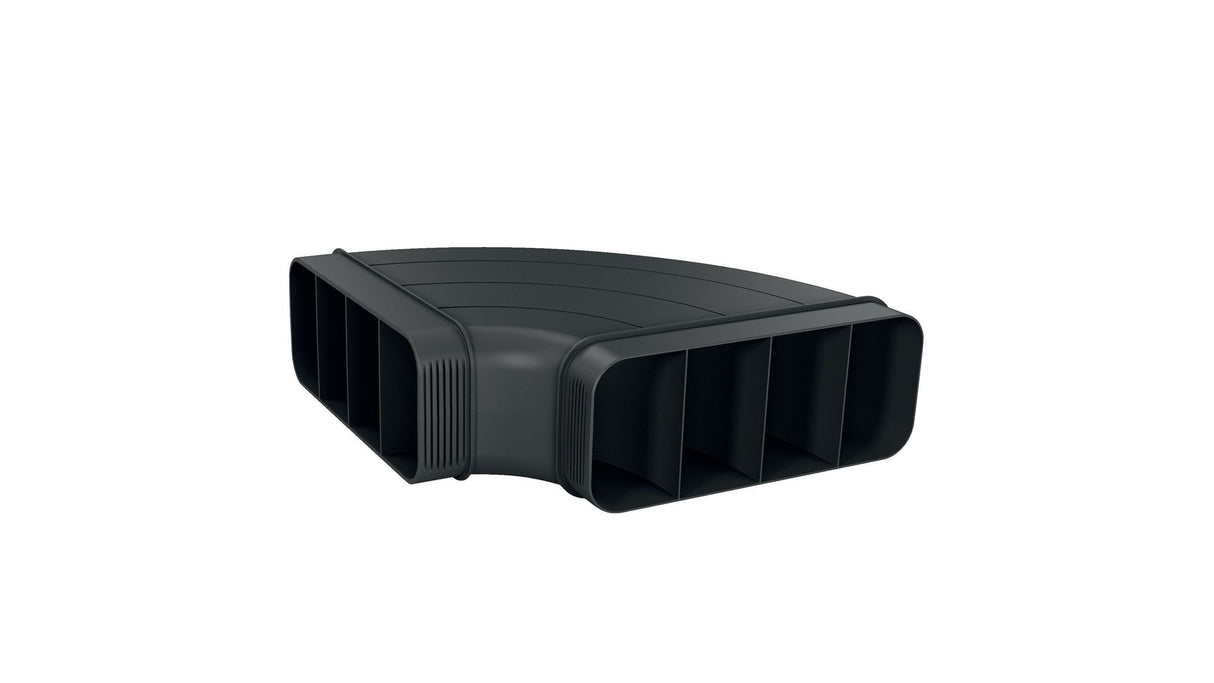 Neff 90 ° Canal Flaco Z861sb1, Tubería Negra, Horizontal, Macho Z861sb1