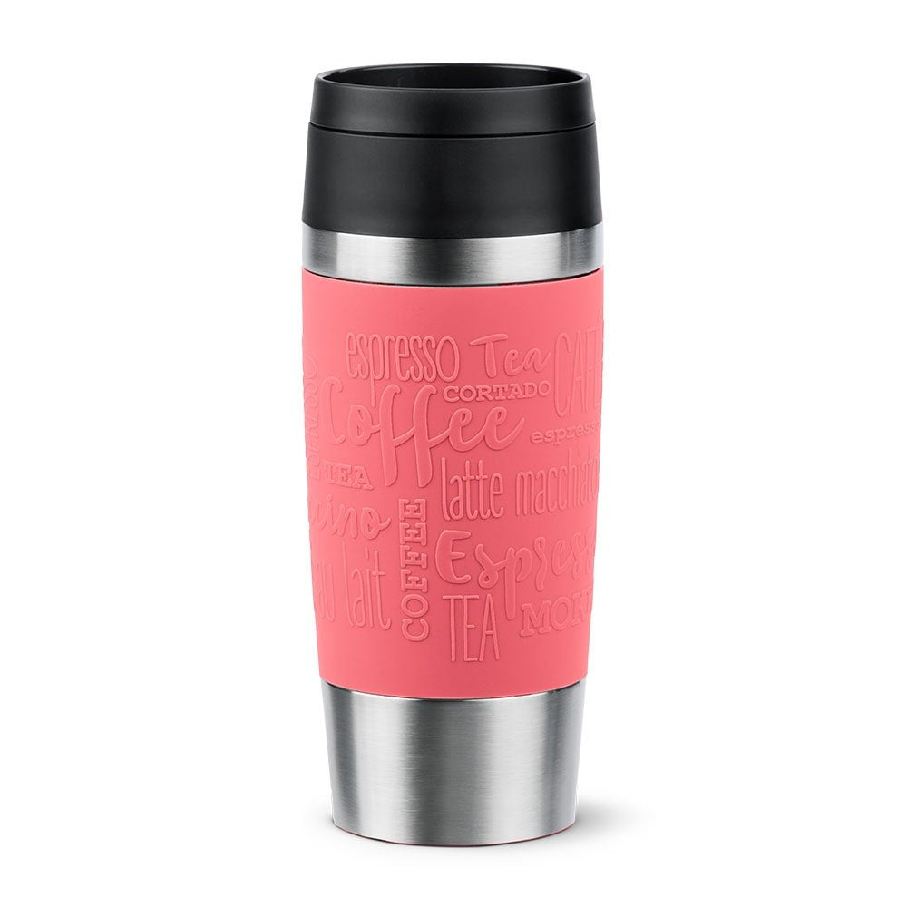 Taza Térmica  Emsa Travel Mug Clásica Coral/Acero Inoxidable, 0,36 Litros N2020900