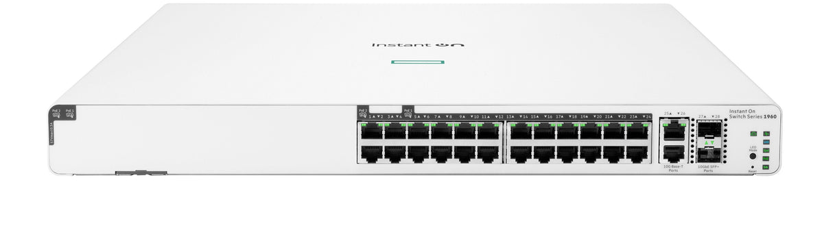 EAN 0190017521589 - HPE Aruba Networking Networking Instant On Switch 20p Gigabit CL4 4p Gigabit CL6 PoE 2p 10GBT 2p SFP+ 370 imagen 1