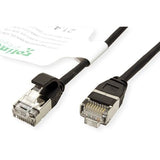 Roline Verde U Ftp Cable De Red Cat.6a (Class Ea), Lsoh, Slim, Schwarz, 0,3 M