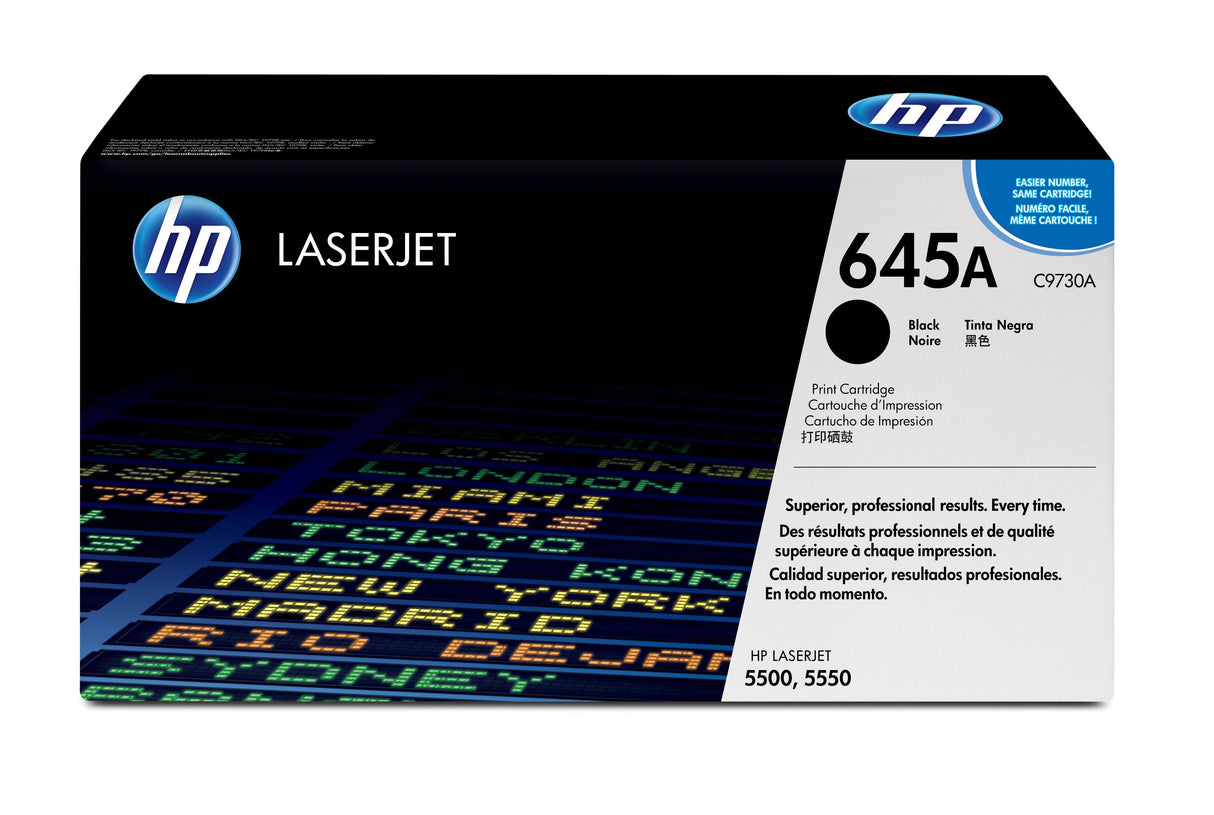EAN 0088698445402 - HP 645A Black Original LaserJet Toner Cartridge cartucho de tóner 1 pieza(s) imagen 1
