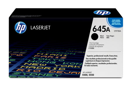 EAN 0088698445402 - HP 645A Black Original LaserJet Toner Cartridge cartucho de tóner 1 pieza(s) imagen 1