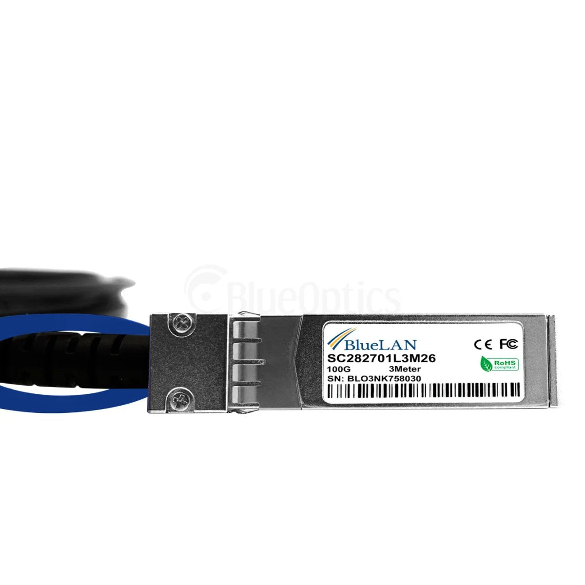 Blueoptics Qnap Cab-Dac2m-Q28b4 Bluelan Pasivo 100gbase-Cr4 Qsfp28 A 4x25gbase-Cr Sfp28 Direct Attach Breakout Cable, 2m,