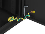 Armario Lanberg Mural Rack 19" 4u+3u/540x200 Bajo Perfil Negro Ensamblado