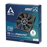 Arctic P8 Slim Pwm Pst Gehäuseventilador 80mm