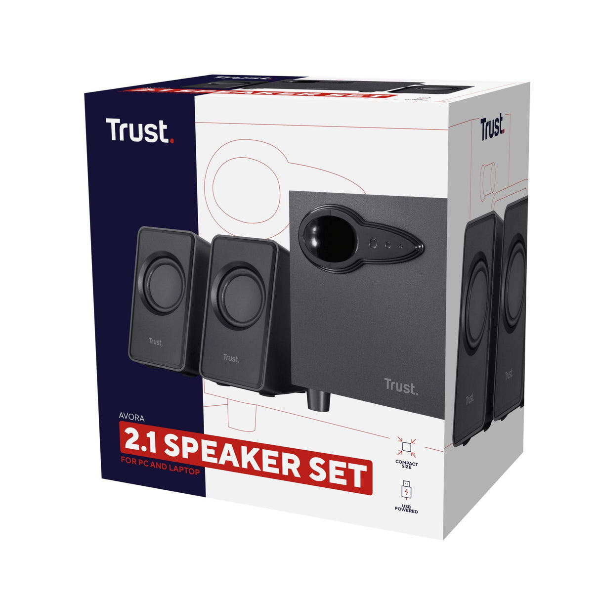 Altavoces Trust Avora 18w 2.1