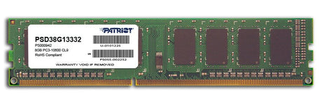 EAN 0815530012252 - Patriot Memory 8GB PC3-10600 módulo de memoria 1 x 8 GB DDR3 240-pin DIMM imagen 1