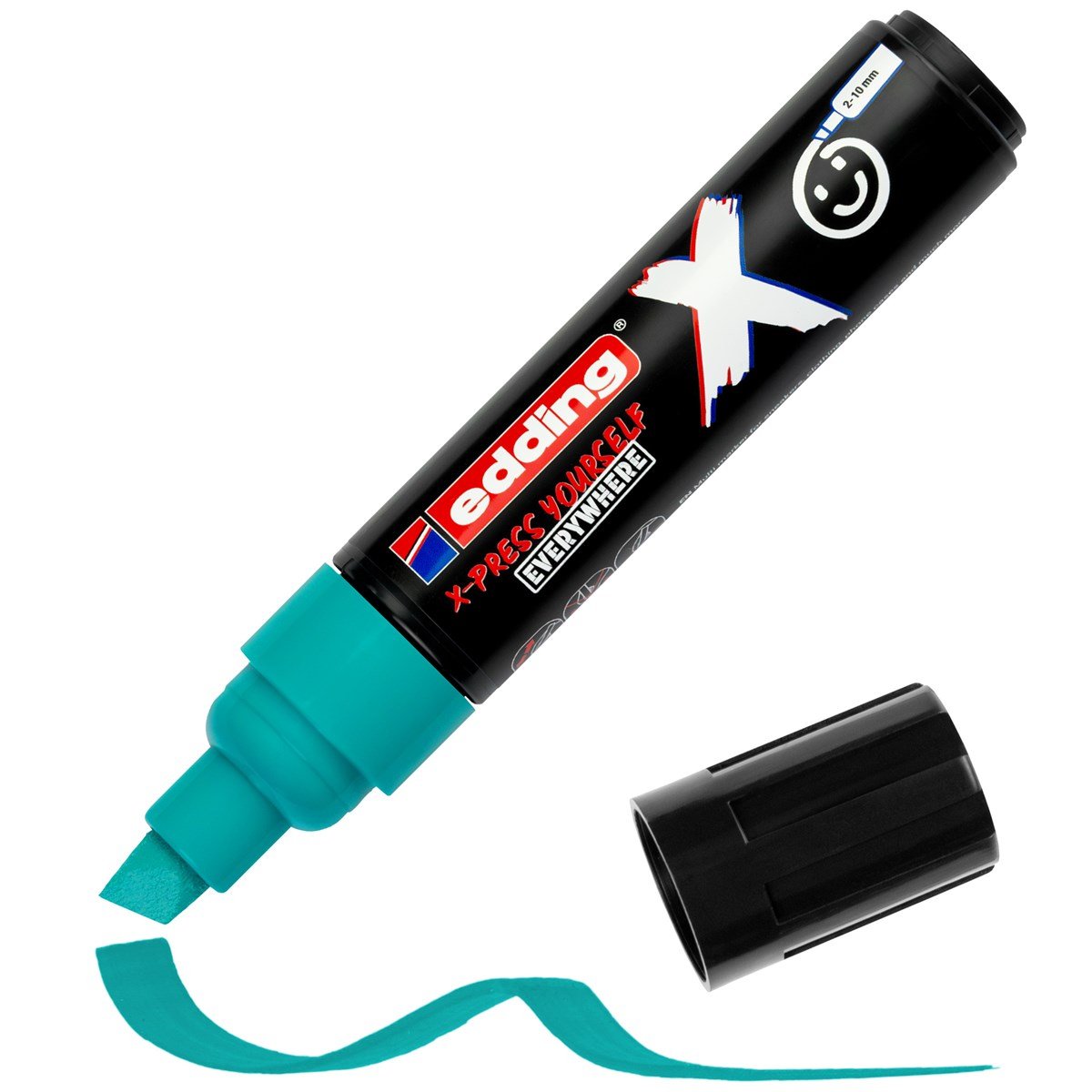 Edding X 6900 Oceano Pack De 3 Rotuladores Multisuperficie Permanentes De Tinta Opaca - Punta Biselada Con Trazo 2-10mm