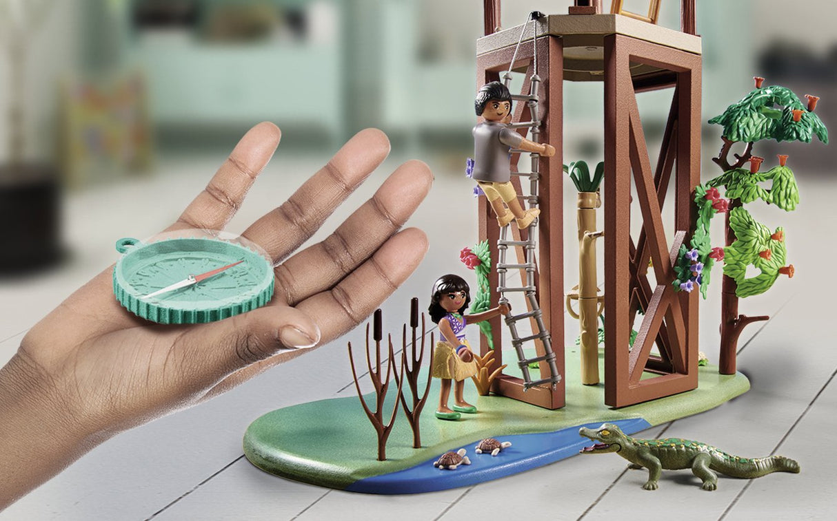 Playmobil 71008 Wiltopia Forschungsturm Mit Kompass, Konstruktionsspielzeug 71008