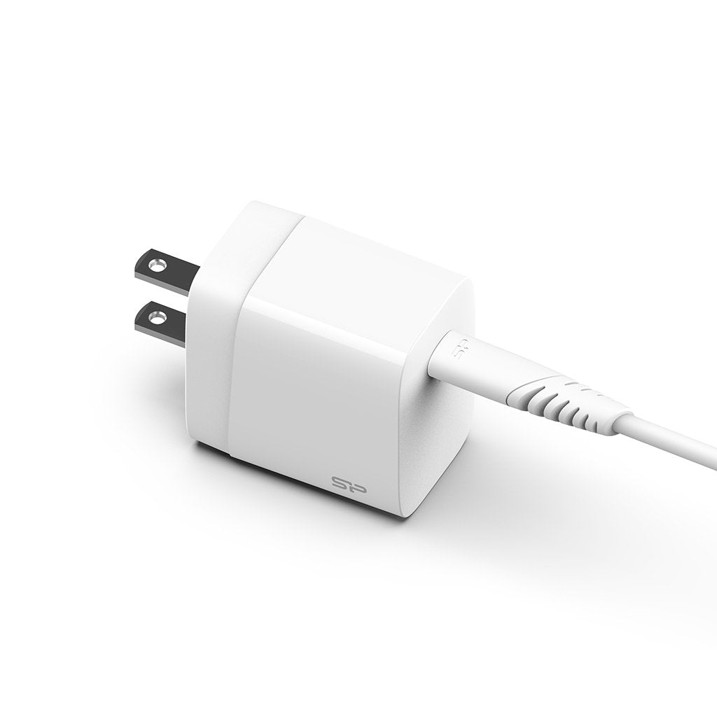 Cargador Silicon-Power  Wall Charger Qm10 16w 60w Typc Blanco