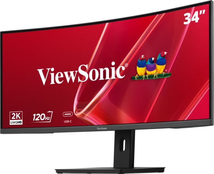 Monitor Viewsonic 34" 21:9, 3440 X 1440, Superclear® Ips Curve Monitor, Hdmi, Displayport, Usb, Usb-