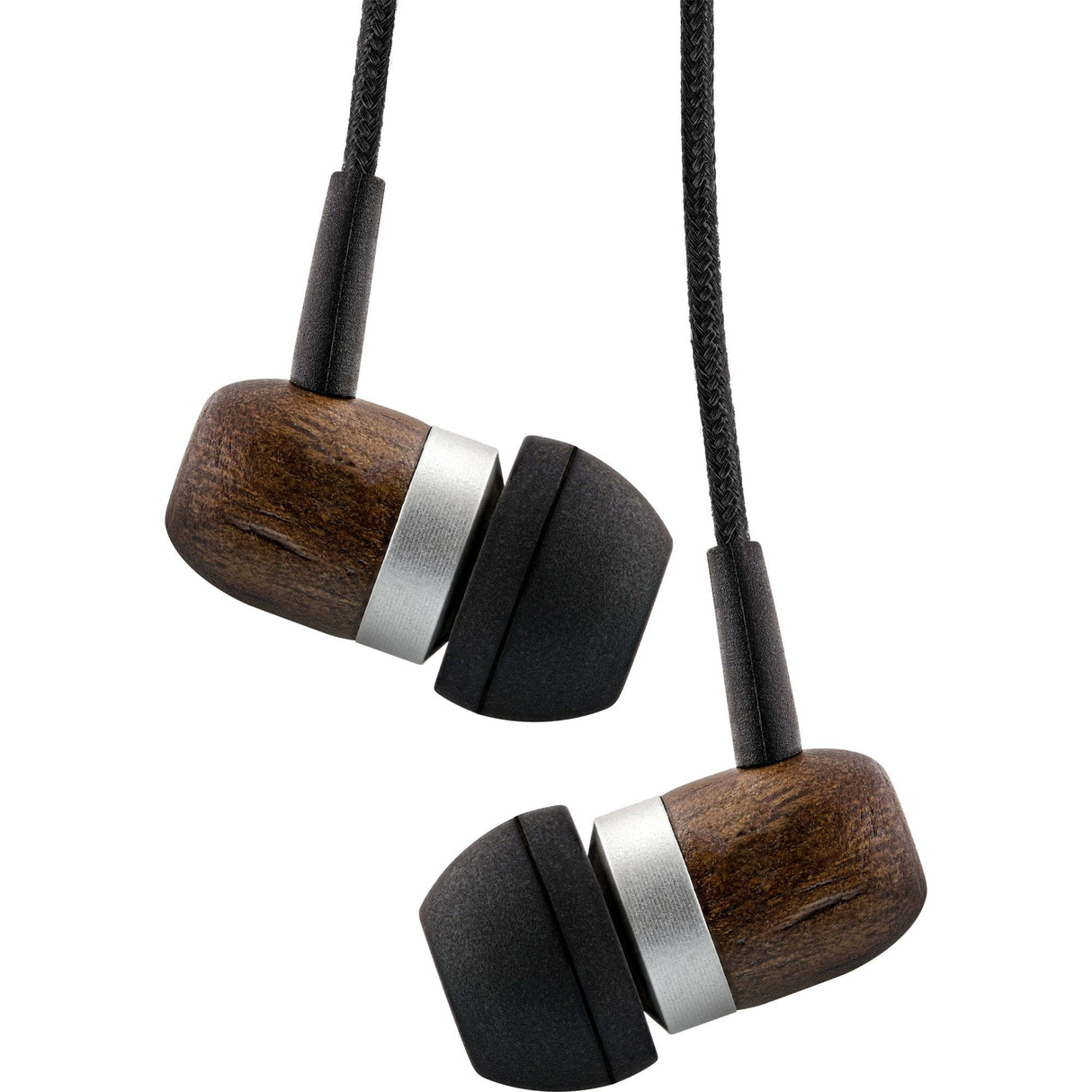 Auriculares Internos De Madera Inline "Woodin-Ear" Madera De Nogal Real