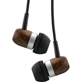 Auriculares Internos De Madera Inline "Woodin-Ear" Madera De Nogal Real