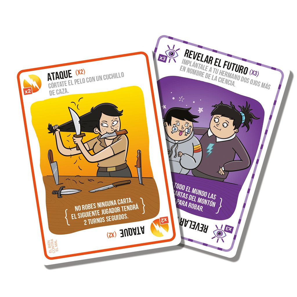 EAN 0810083044699 - Asmodee Exploding Kittens EKIEK12ES juego de tablero Exploding Kittens El bien contra el mal 15 min Juego imagen 2