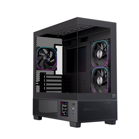 EAN 6977277360011 - Einarex EXCS-SM-51DR-B carcasa de ordenador Micro Torre Negro imagen 2