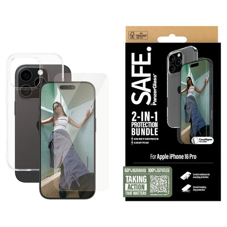 EAN 5715685003547 - PanzerGlass SAFE. by ® 2-in-1 Protection Bundle iPhone 16 Pro Protector de pantalla Apple 1 pieza(s) imagen 2