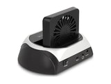 Delock 64280 Estación De Acoplamiento Usb 10 Gbps Para Hdd / Ssd Sata De 2.5? / 3.5? O M.2 Nvme Pcie O Ssd Sata Con Ventilador