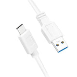 Logilink Cu0173 - Cable Usb 3.2 Gen1x1, Usb-A Macho A Usb-C Macho, Blanco, 0.5m