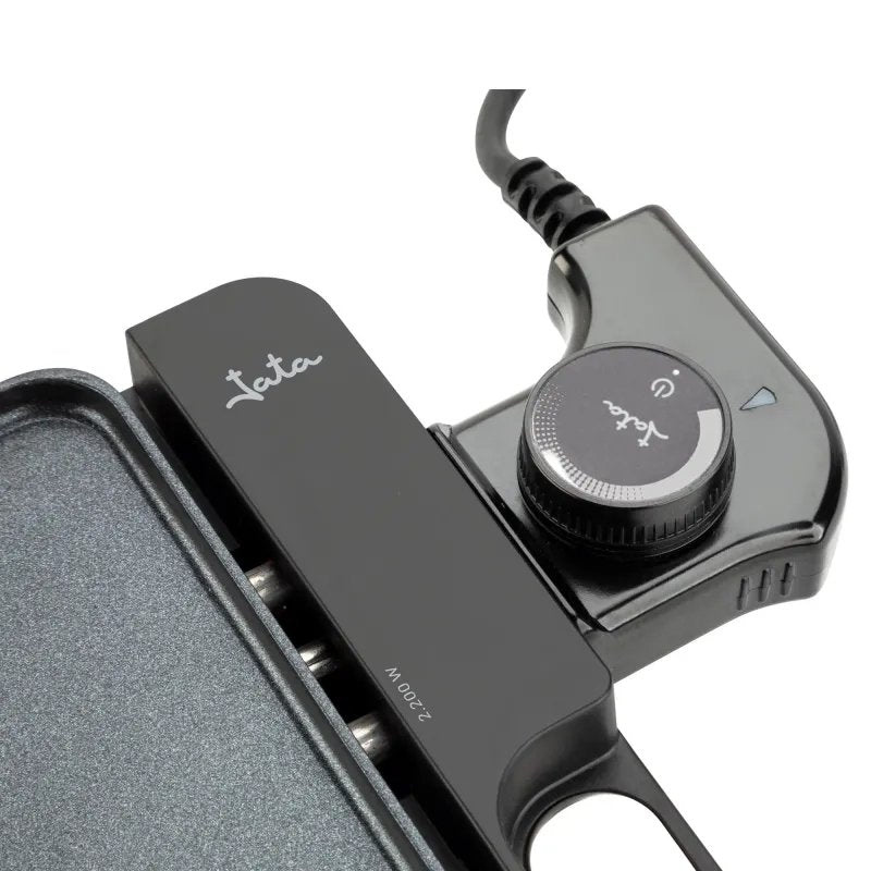 Jata Electric Griddle Cool-Touch Handles 508x254mm 2500w Black Jegr1245