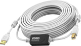 EAN 7419234000008 - Vision TC 15MUSB+/2 cable USB USB 2.0 15 m USB A USB B Blanco imagen 1