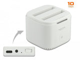 Delock 63084 Base De Conexión Para Disco Duro Usb 3.2 Gen 2 (3.1 Gen 2) Type-C Blanco