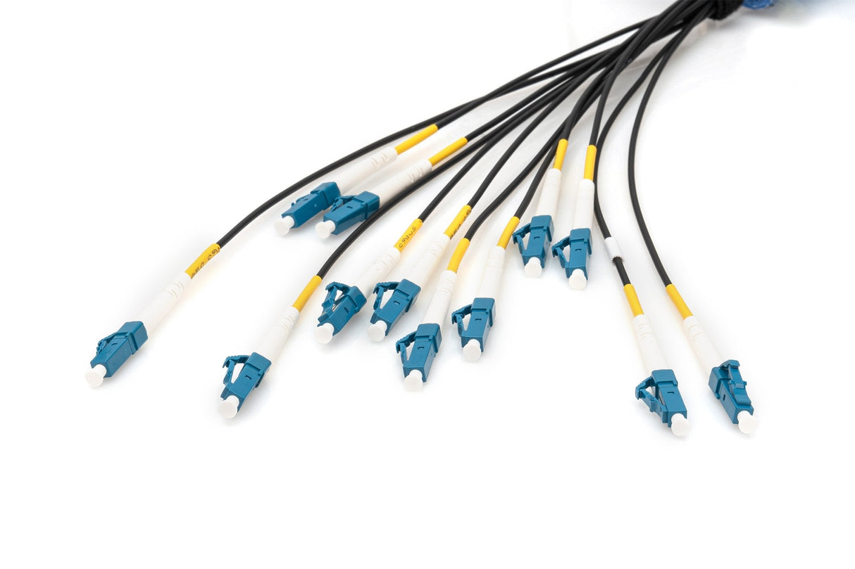 Cable Breakout Universal De Fibra Óptica Digitus, Dúplex, Conector Lc/Upc, Monomodo Os2 Negro, 30 Metros, Premontado Dk-2a33cu030bk-Bbb