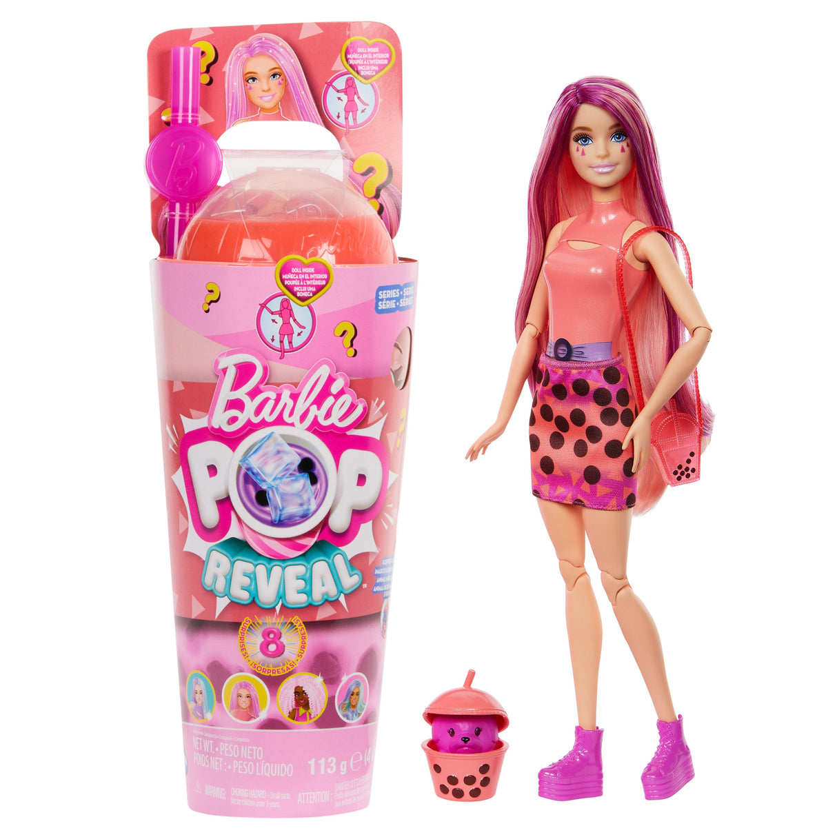 Figura Mattel Barbie Pop! Reveal Bubble Tea Series - Mango Mochi