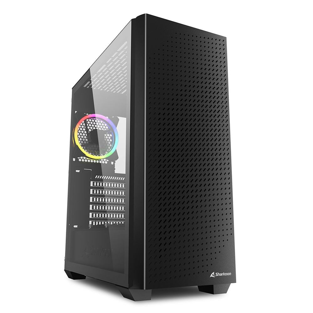 Caja Pc Sharkoon Atx Midi Vs9 Rgb Negra 4044951039111