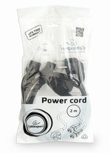 Cable De Alimentacion Gembird 230v 2m 2 Enchufes (Splitter En Y)