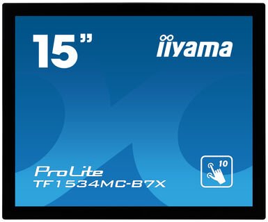 Monitor Iiyama 15 Pl Tf1534mc-B7x Touch 4:3 Vga Hdmi Dp 8ms Usb 7h Glass