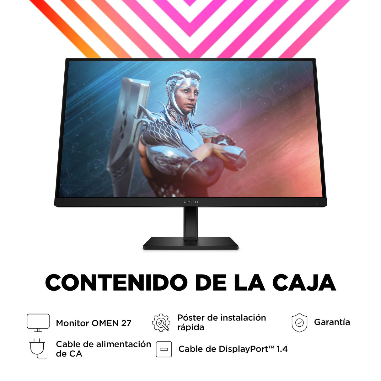 Monitor Omen 27 68,6 Cm 27" Negro, Displayport, Hdmi, Hdr 400 165 Hz) 780f9e9#Abb