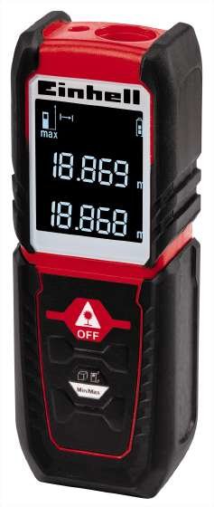 Medidor De Distancia Láser Einhell Tc-Ld 25, (Negro/Rojo, Distancias De 5 Cm A 25 Metros) 2270075