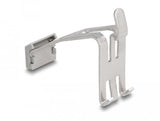 Delock 66477 Soporte Keystone Con Campo De Etiquetado 1 Puerto Para Carril Din Metálico