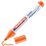 Edding Marcador Permanente Especial Tela 4500 Punta Conica Trazo 3mm Naranja
