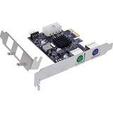 Inline® Interface Card, 2x Ps/2, Usb Header Connector, Pcie (Pci-Express)