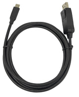 Deltaco 8k Usb-C/Displayport Kabel 7680x4320 30hz 2m Schwa