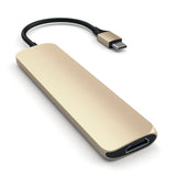 Satechi St-Cmag Base Para Portátil Y Replicador De Puertos Usb 3.2 Gen 1 (3.1 Gen 1) Type-C Oro