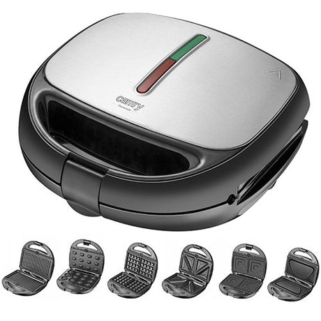 EAN 5903887803083 - Camry Premium CR 3057 sandwichera 800 W Negro, Plata imagen 1