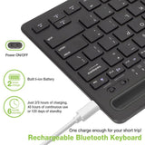 Techly Mini Wireless Keyboard 78 Keys 2 Channels With Hotkeys And Tablet Stand